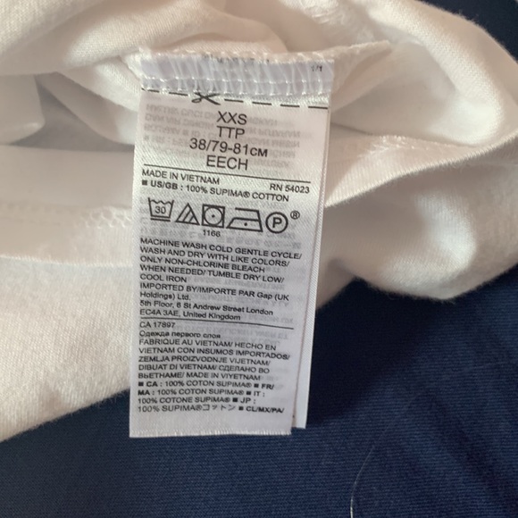 White banana republic top simply size xxs - Picture 7 of 7